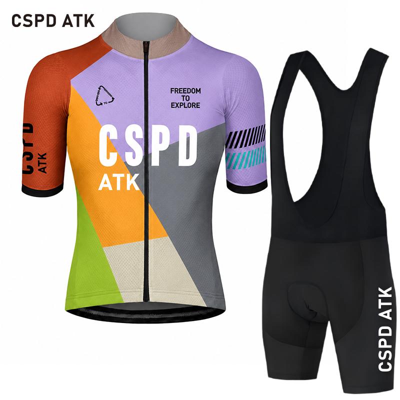 Summer Breathable Cycling Suit Set Men Cycling Set Bib Shorts Summer Breathable MTB Bicycle Clothing Sunscreen Cycling Top