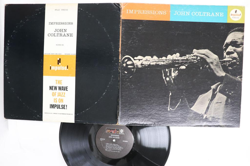 Виниловая пластинка JOHN COLTRANE Impressions AS42 IMPULSE 1973 США Джаз Б/у