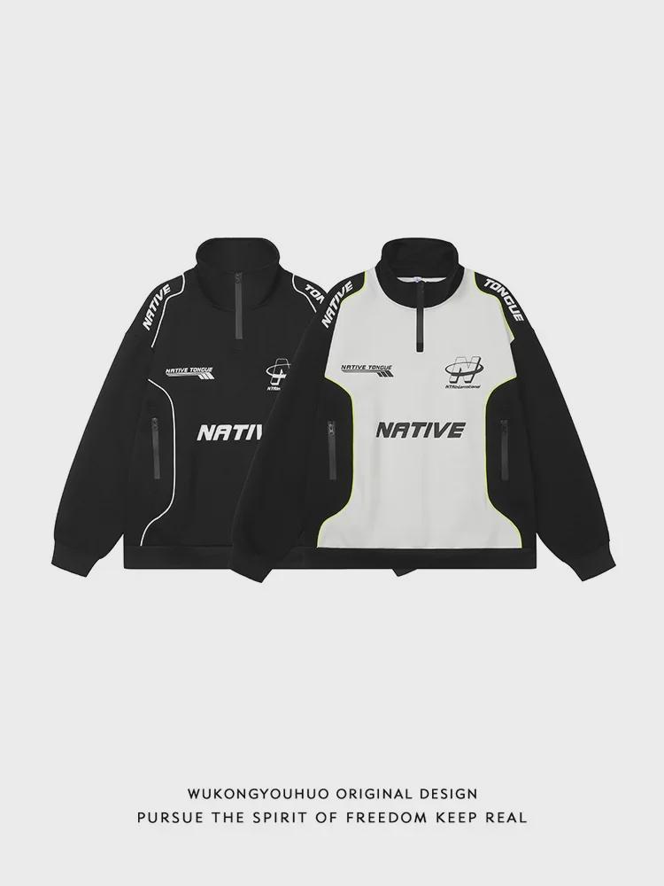 Унисекс Ретро High-Street Мотоциклетный Гоночный Свитшот – Весна/Осень Мода