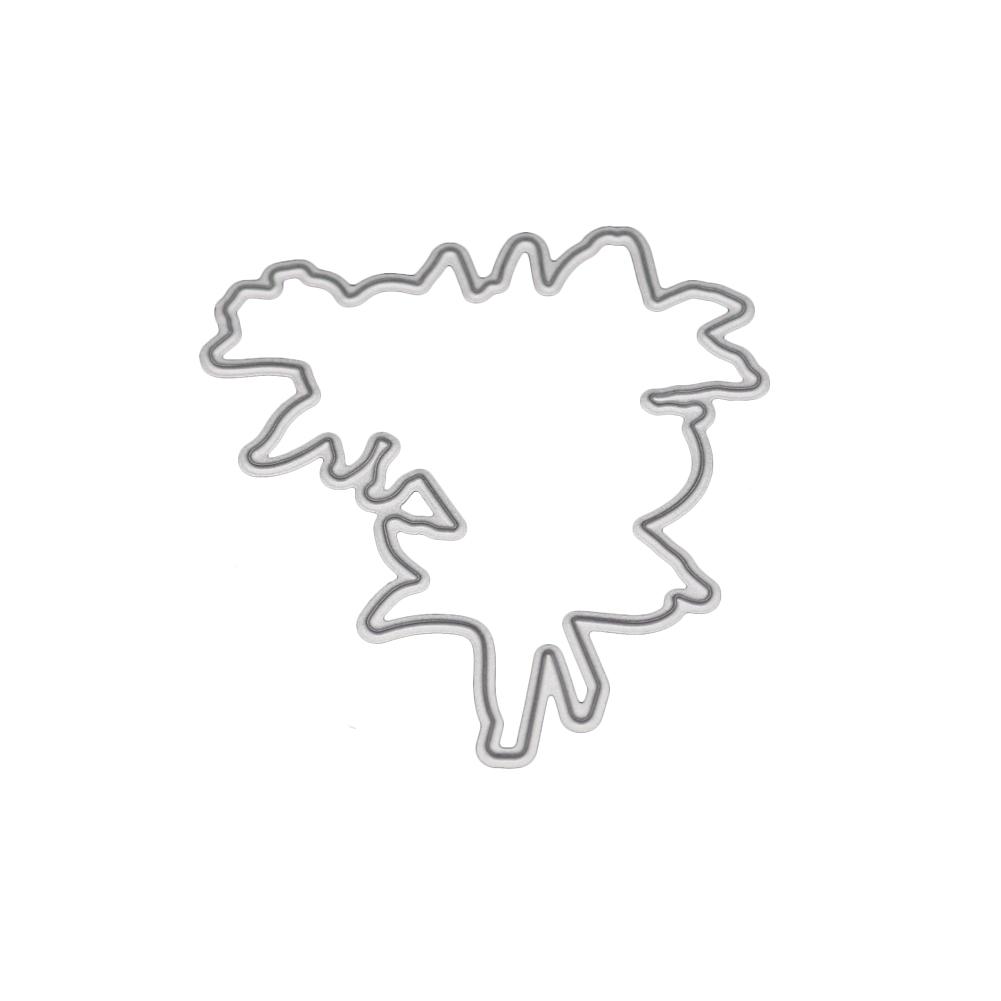 Растение Цветок Граница Металлический Серебристый Трафарет Тиснение Вырубные Штампы Для DIY Скрапбукинг Бумага Альбом Изготовление Открыток