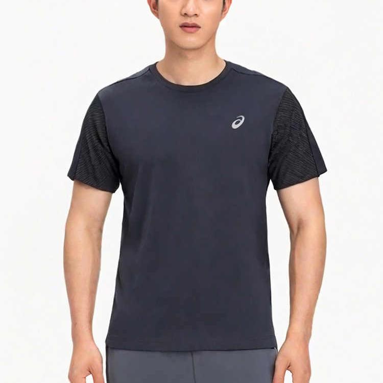 Asics Мужская футболка для бега Мужская Черная 2011D326-001