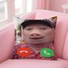 Наволочка John Pork Is Calling Уютная Подушка для Дивана-Кровати Шёлковая Элегантная Невидимая Молния Индивидуальная Декоративная Наволочка