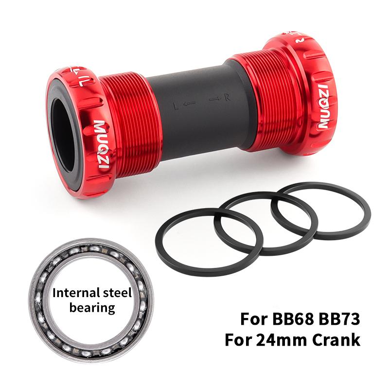MUQZI Ceramic Bottom Bracket BB68 BB73 Thread BB86 BB90 BB92 Press Fit Bike Bottom Bracket For 22 24mm Crankset