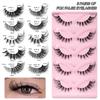 3D Women Beauty Artificial Fiber Fox Eye Thick Long Eye Lashes False Eyelashes Eye Extension