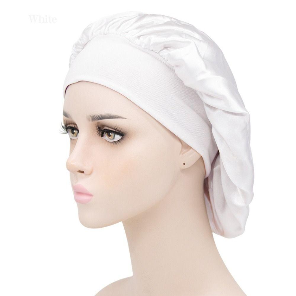 Elastic Satin Bonnet Hat Breathable Hair Bonnet Hat Fashion Head Cover for Men Women