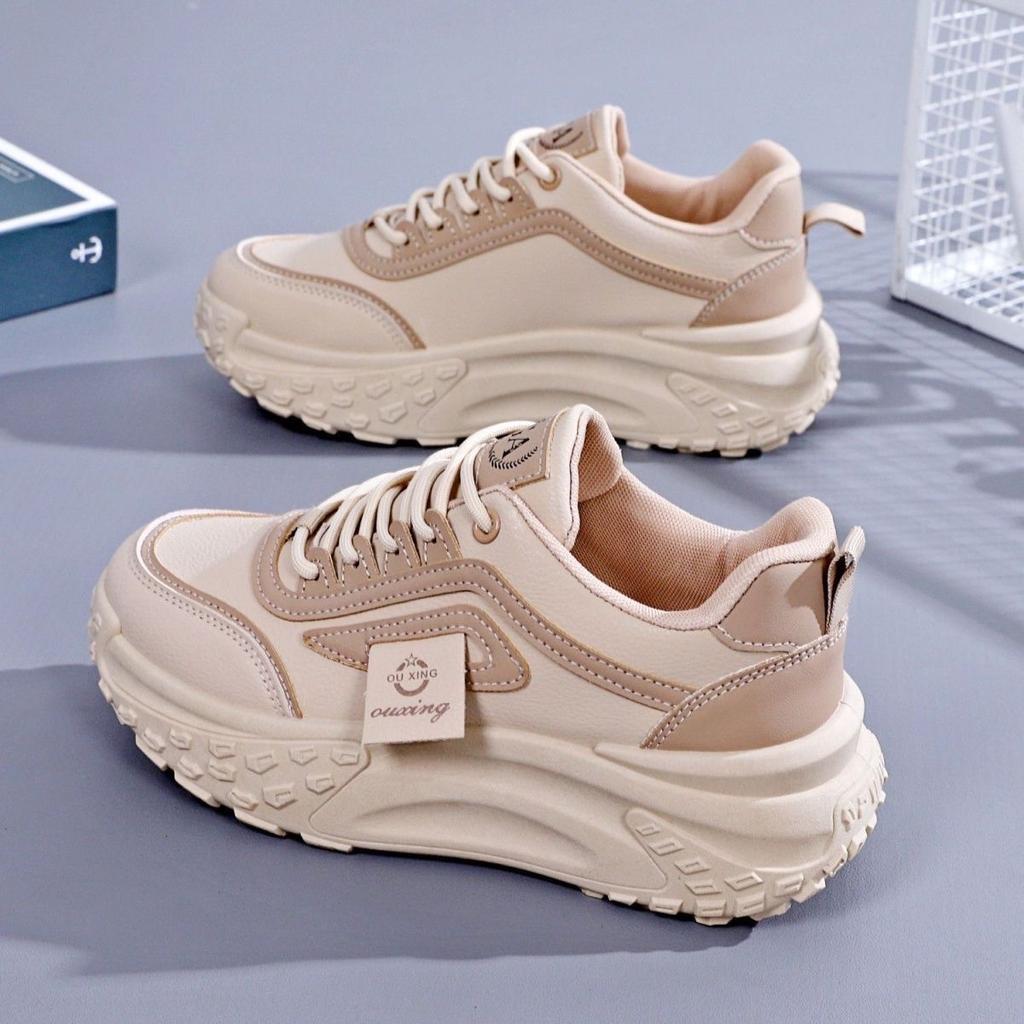 Mesh Platform White Shoes Women's 2024 New Spring and Summer Dad Shoes Women's Korean Version Breathable and Versatile Casual Sports Shoes