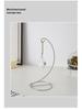 Modern Minimalist Hanging Glass Sphere with Iron Stand for Plants