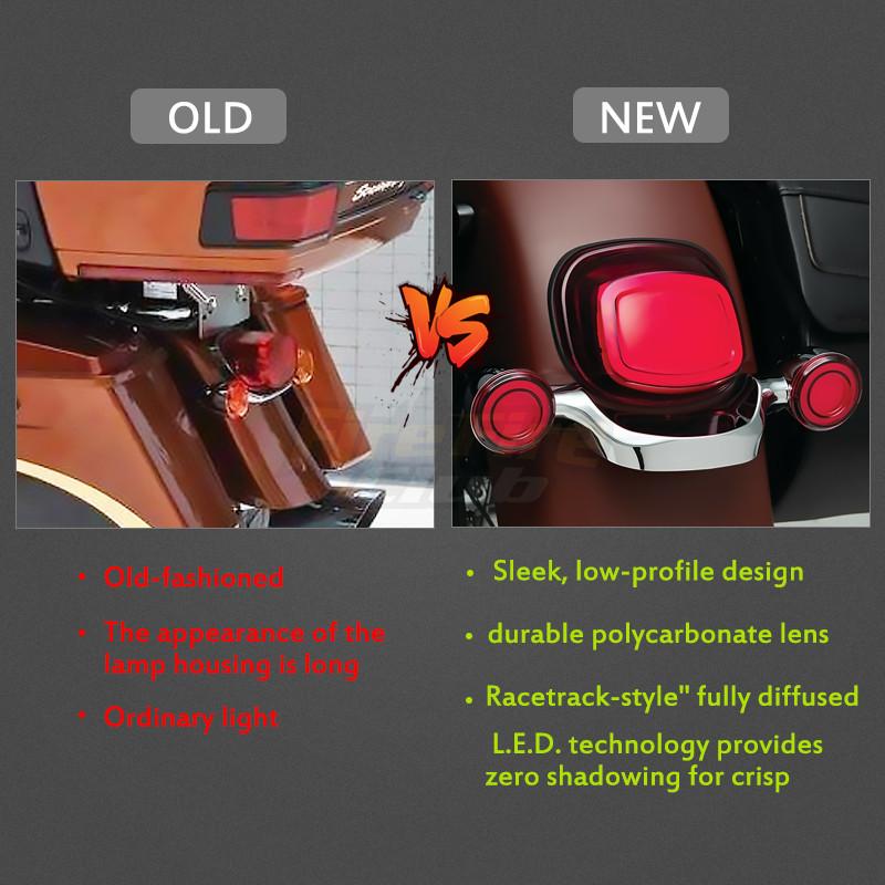 Светодиодный задний указатель поворота для мотоцикла, стоп-сигнал, лампа для Harley Touring Street Road Glide CVO на заказ FLHX FLTRU FLTRX