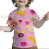 Toddler 3D Funny Fruits Printed T Shirts Baby Boys Girls Kids Tee Tops Summer Children Avocado Strawberry Lemon Apple T-shirts
