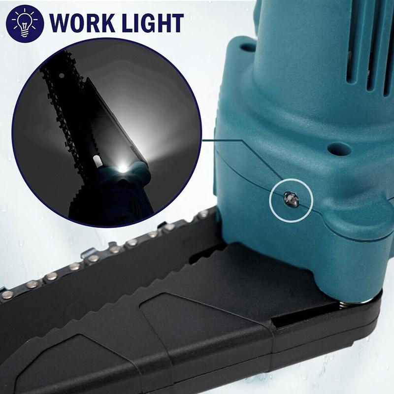 6-дюймовая цепная пила с литиевой батареей, беспроводная электрическая пила для валки деревьев, бытовая маленькая ручная портативная электрическая садовая пила