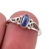 Натуральный кианит, драгоценный камень, ручная работа, серебро 925 пробы, ювелирное кольцо, размер 7 e2n95