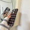 Корейский INS стильный клетчатый чехол для телефона для iPhone 15 14 Pro Max 13 17 16 Pro Fundas силиконовый ударопрочный противоударный милый защитный чехол