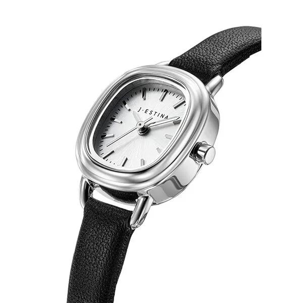 AMICO Круглые кожаные часы - Черные (JWM1LE4BS403WHBK0)