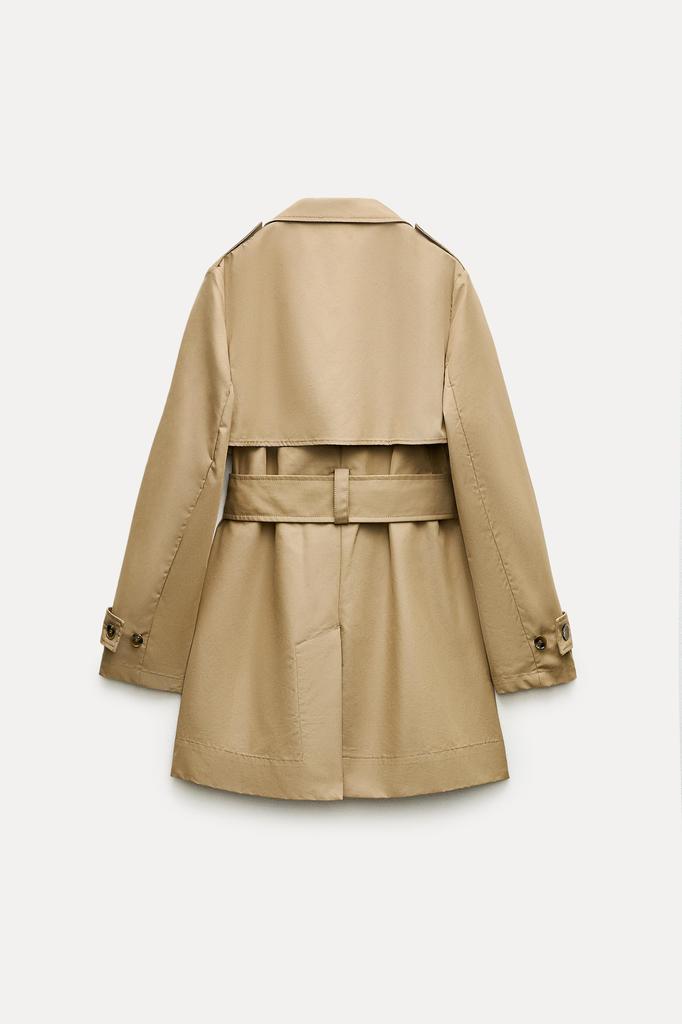 УКОРОЧЕННЫЙ ТРЕНЧ ZW COLLECTION С ПОЯСОМ