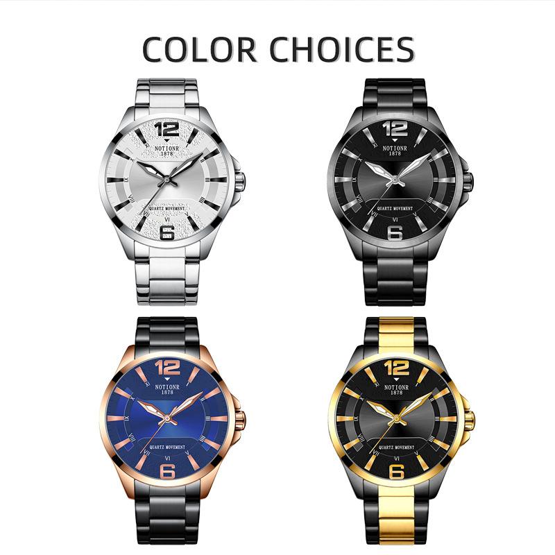 Luxury Fashion Men's Watch Simple Men's Watch Quartz Watch Stainless Steel Watch Casual Sports Men's watch