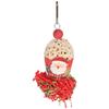 Christmas Bird Foraging Toy Safe Bright Colors Relieve Boredom Parrot Chewing Toy for Small Medium