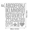 5 Sheets Sparkling Glitter Letter Stickers Shiny Silver Letter Number Sticker  DIY Crafts
