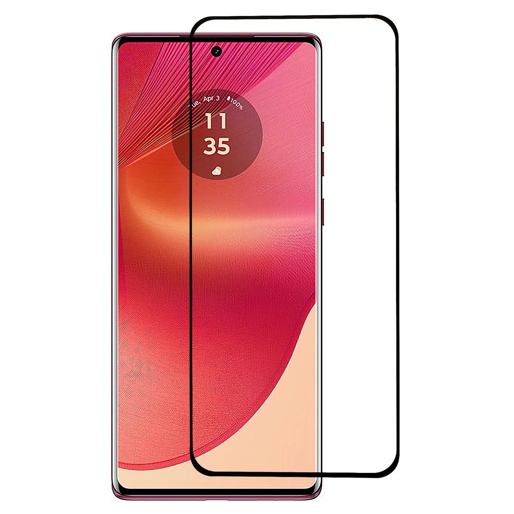 For Motorola Edge 50 Fusion 5G/Edge 50 Pro 5G/G96 5G/Moto G85 5G/S50 Neo 5G Clear Screen Protector Side Glue Curved Edge Tempered Glass Film