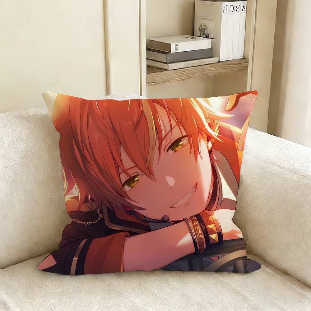 Vivid Bad Squad Akito Shinonome Toya Aoyagi Various Sizes Square Pillow Case For Car Home Bedchamber Decor
