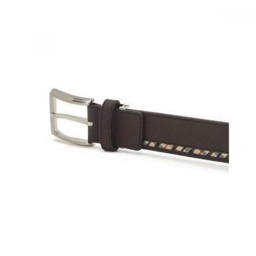 DakS Men S Checkline Strap Belt Brown Dbbe6f202bk