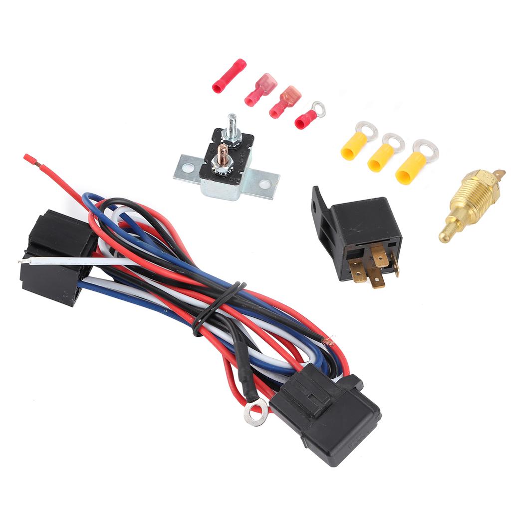 Комплект реле вентилятора охлаждения радиатора Термостат Температурный переключатель Автомобильный монтажный аксессуар