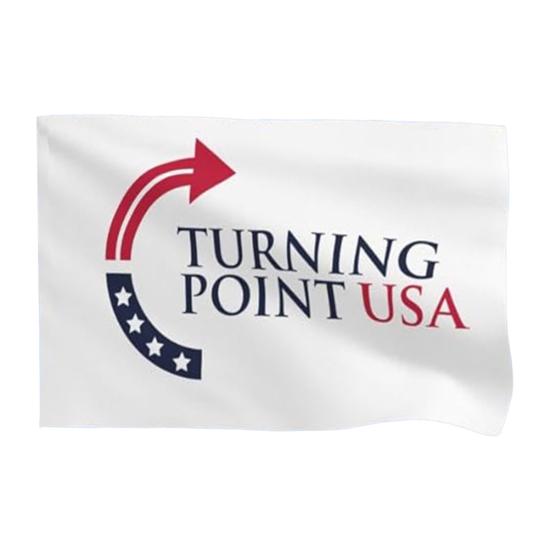 Yousheng Turning Point USA Flag 3x5Ft Double Sided Wall Hanging Flag Outdoor Polyester Banner with Brass Grommets for Yard Garden Decoration