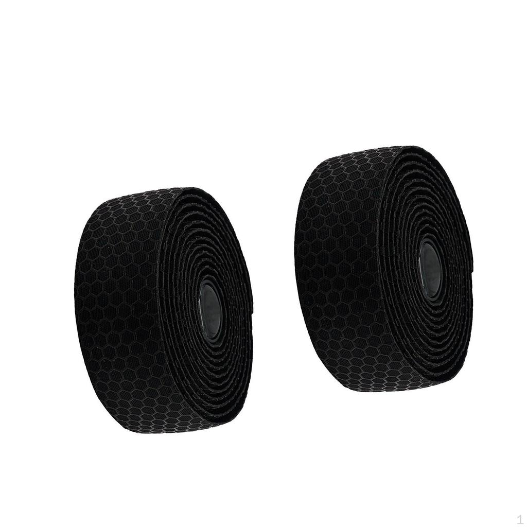 2 Pieces Bike Handlebar Tape Bicycle Bar Lightweight Soft Breathable Silicone Grip