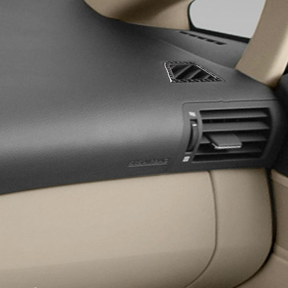 Наклейка с отделкой из черного углеволокна на панель перчаточного ящика салона автомобиля, кнопку рулевого колеса, ручку двери для Lexus RX350 RX450