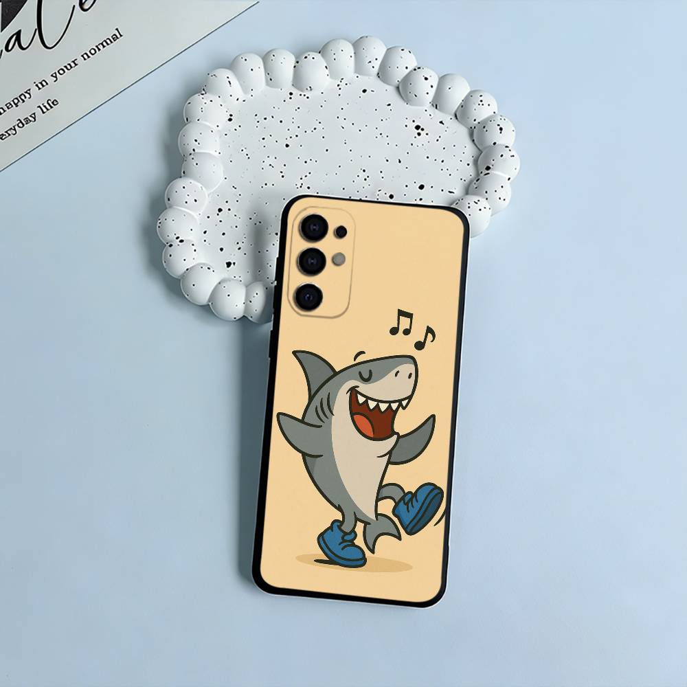 Brainrot Tralalero Phone Case For Samsung S25,S24,S21,S22,S23,S30,Ultra,S20,Plus,Fe,Lite,Black Soft Silicone