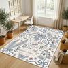 Natures Serenity Theme Soft Crystal Velvet Rug Custom Name & Text Print Non Slip Floor Rug for Bedroom Living Room