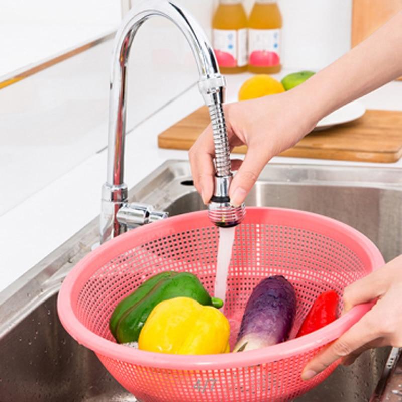 Multifunctional Rotating Splash Proof Filter Extender Faucet Aerator 2 Water Outlet Modes Swivel for Bathroom Kitchen