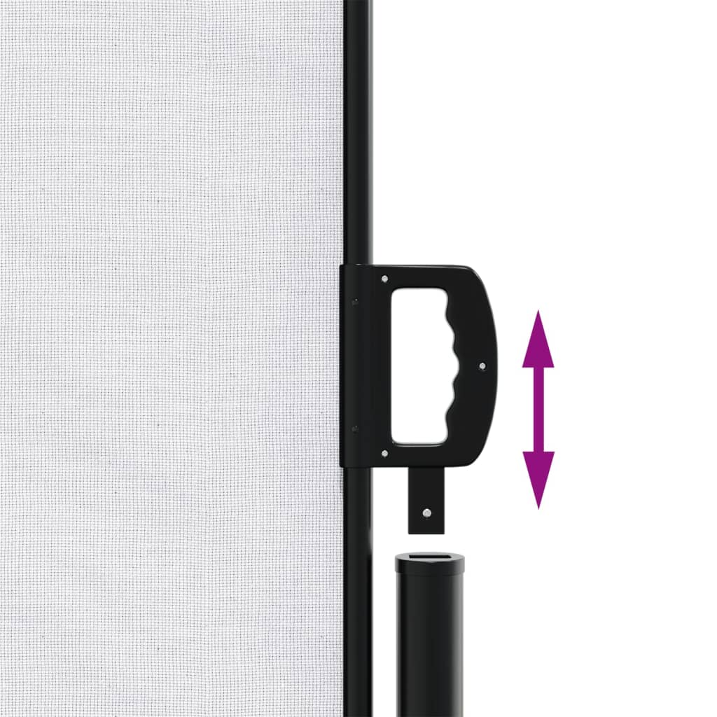 Retractable Side Awning White 140 x 600 cm
