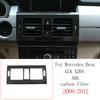 Для Mercedes Benz GLK X204 2008-2015 ABS Карбоновое волокно Декоративная панель Центральной консоли автомобиля Наклейка Аксессуары для интерьера автомобиля