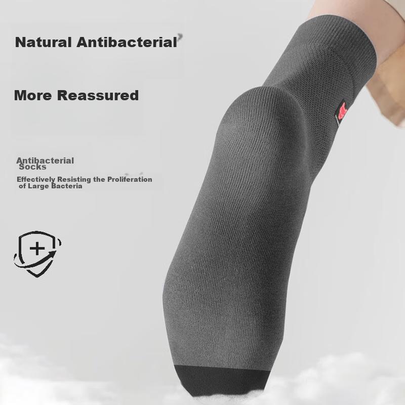 SEPTWOLVES [Double Layer Knit] Men's Socks, Mid-Calf Cotton Socks for Autumn And Winter, Breathable, Comfortable, Fashionable And Trendy Socks
