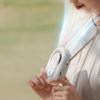 Multi-functional portable neck-hanging outdoor mini waist-mounted fan, rechargeable, low noise, digital display, small fan