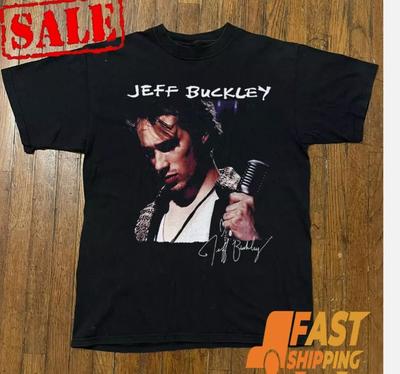 Новая популярная черная хлопковая футболка Jeff Buckley Grace Music S-4XL Унисекс