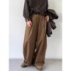 Unisex Japanese Retro Wide-Leg Workwear Pants for Spring/Autumn