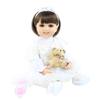 BZDOLL 55 см силиконовая кукла реборн всего тела для девочки подарок 22 дюйма реалистичная новорожденная Bebe Alive новое лицо детские игрушки перед сном