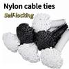 2.5mm Wide Water Pipe and Wire Fixing Belt Self-locking Cable Tie Miscellaneous Wire Organizing Cable Tie Plastic Binding Belt