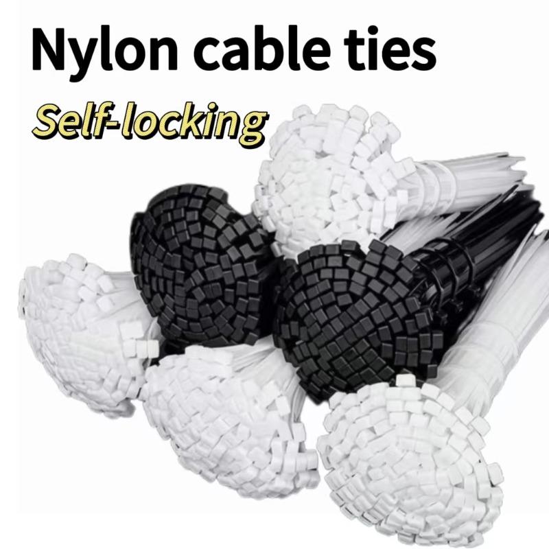 2.5mm Wide Water Pipe and Wire Fixing Belt Self-locking Cable Tie Miscellaneous Wire Organizing Cable Tie Plastic Binding Belt