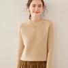 Осенне-зимний стиль Слиток Игла Круглый вырез Кашемировый свитер для женщин Ленивый теплый свитер Модный и универсальный базовый свитер