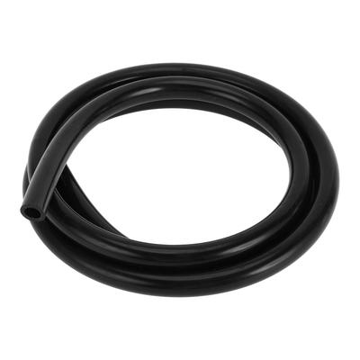 INFINAUTO Силиконовый Вакуумный Шланг для Двигателя 5 футов 1/2" 12 мм Внутренний Диаметр 2,5 мм Толщина Автомобильная Вакуумная Линия Силиконовый Черный Высокотемпературный