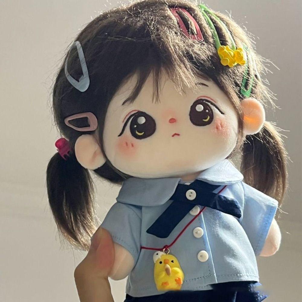 Soft 10cm Doll Clothes Necktie Blouse Skirt Suit Portable Cotton Stuffed Doll Accessory Children