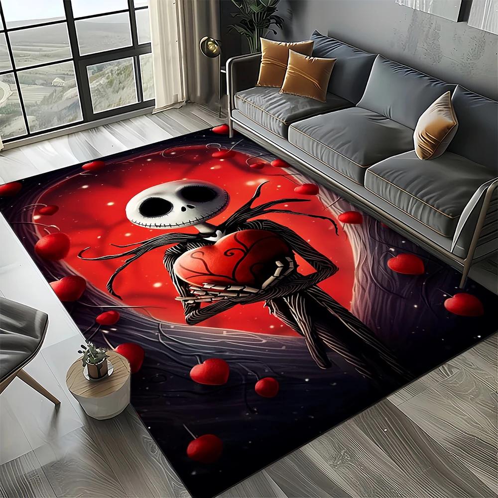 2025 Новый Рождественский Мультяшный Ковер The Nightmare Before Подарок для Спальни Гостиной Домашний Декор Дивана, Детский Декор Напольный Коврик