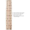 Pack of 2  Polyester Floral Leaf Print Window Curtain Regular Print 135 GSM , Brown