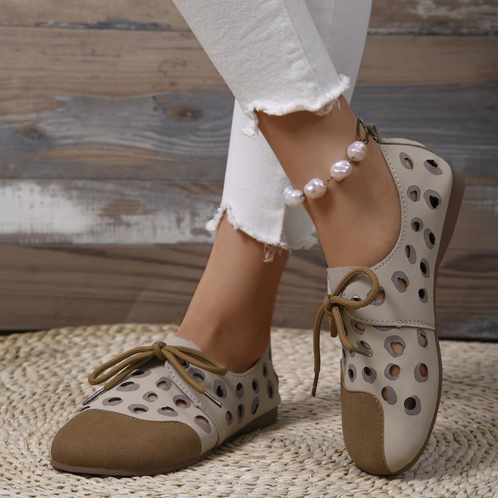 Обувь для женщин на плоской подошве Mokasin Летние женские сандалии Slip-on Barefoot Round Toe Hollow Comfortable Soft White Cheap Распродажа