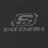 Skechers Повседневная дышащая свободная футболка с коротким рукавом и круглым вырезом Унисекс Топы Угольно-черный L225U058-0018