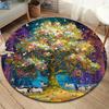 Круглый ковер Vortex Crossing Gate, Ковер для гостиной, спальни, дивана, игровой комнаты, Декор, Нескользящий коврик для пола