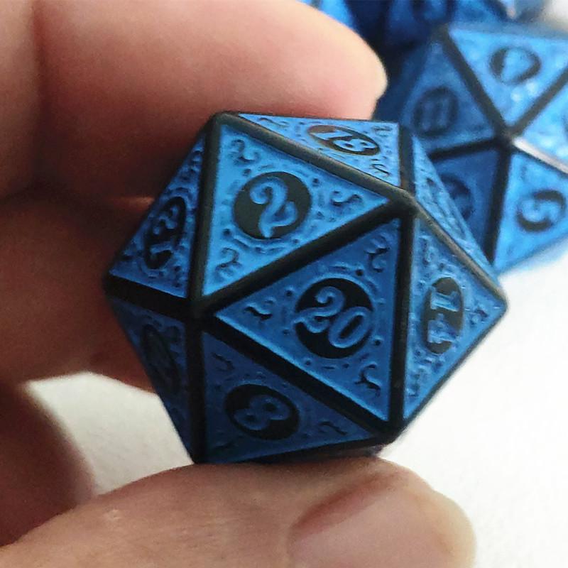 10 шт./набор акриловых игральных костей D20, многогранные, 20-гранные, с резным узором, игральные кости для настольных карточных математических игр D&D, игр для вечеринок