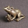 Brass Animal Mice Love Rice Figurines Car Key Chain Pendants Jewelry Diy Keyring Hanging Accessories Cute Rat Keychain Gifts